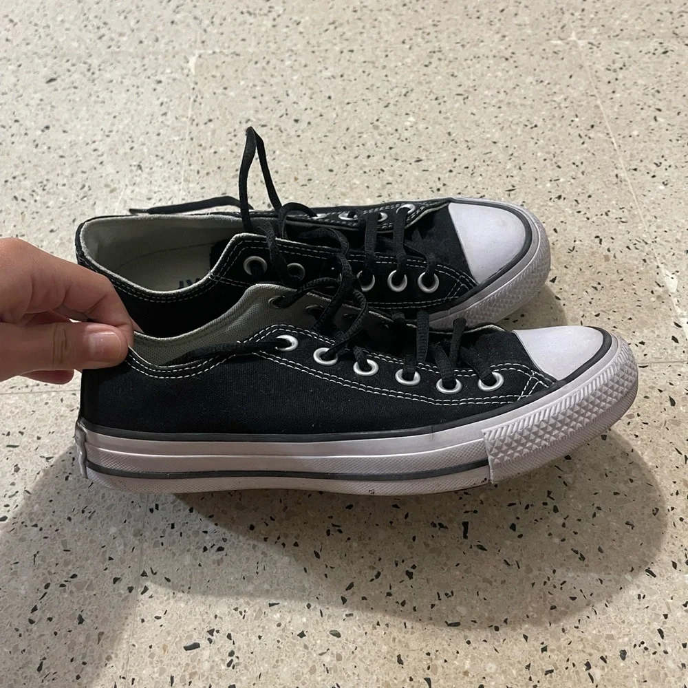 Converse All Star Black and White Sneakers - Picture 4 of 9